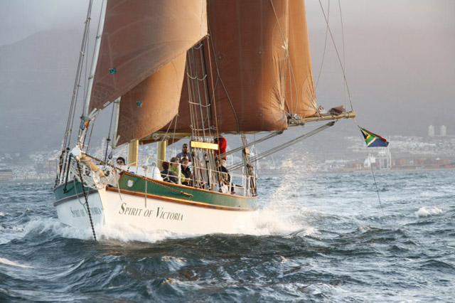 Spirit of Victoria in Table Bay, Cape Town, South Africa