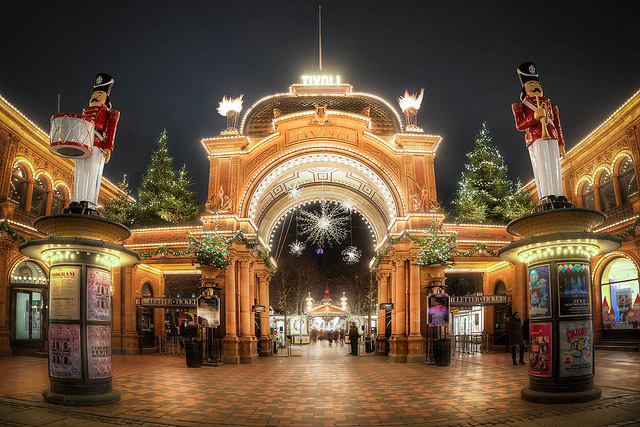 Tivoli Gardens at Christmas, Copenhagen