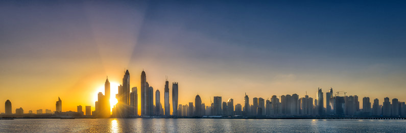 Dubai marina skyline