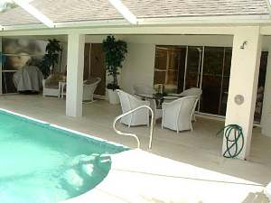 Patio and pool