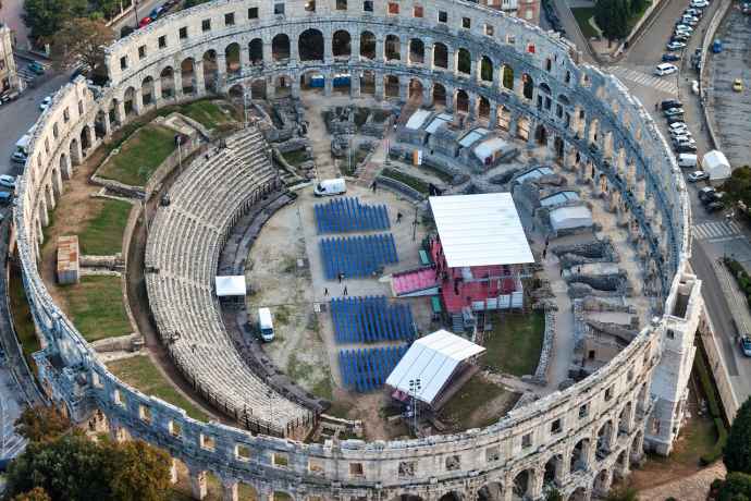 Pula Arena, Roman amphitheater in Pula, Croatia