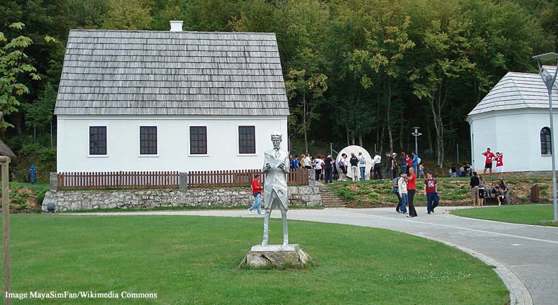 Nikola Tesla's birthplace in Smiljan, Croatia.