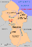 View map of Guyana