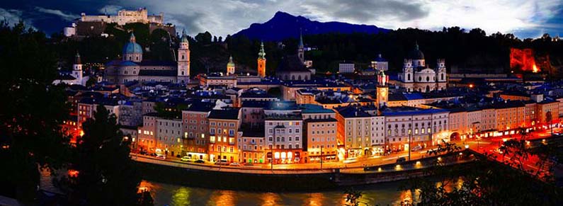 Panoramic view of Salzburg