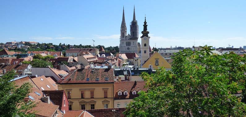 City skyline of Zagreb, Croatia