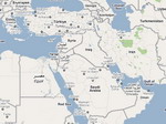 View map of the Middle East