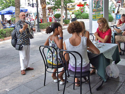 Cafe terrace in Mijas