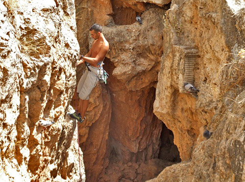 Rock Climbing in the Mijas Botanical Gardens