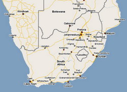 View Google Map of South Africa