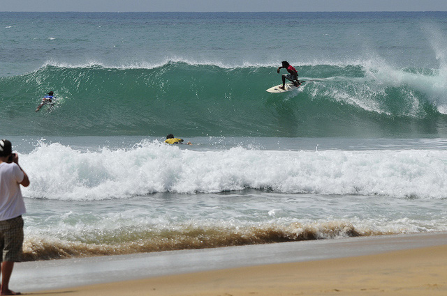 Surfing in Arugam Bay, Sri Lanka